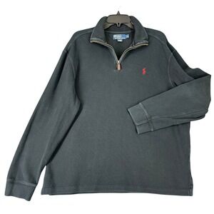 Vintage Polo Ralph Lauren 1/4 Zip Sweater Pullover Men XL Classic Streetwear Y2K